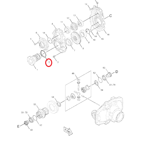 Simering punte fata Caterpillar 904H 211-1464 - imagine 2