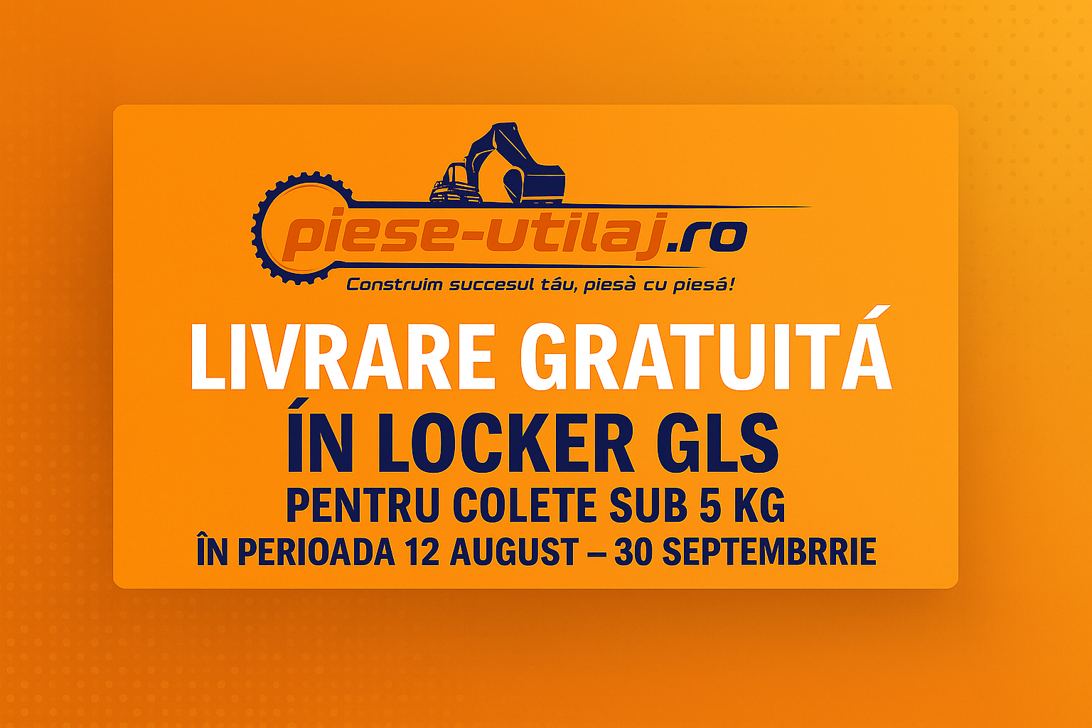 Livrare gratuită în locker GLS pentru colete sub 5 kg — 12 august – 30 septembrie