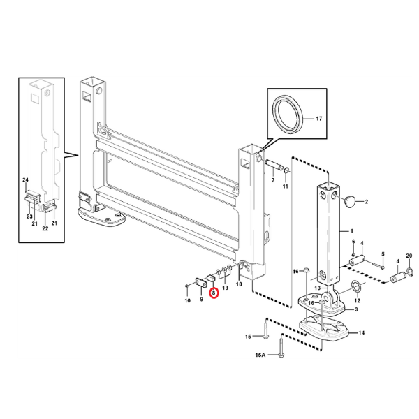 Patina cala Volvo buldoexcavator – modele BL61, BL61B, BL61PLUS, BL71, BL71B, BL71PLUS - imagine 3
