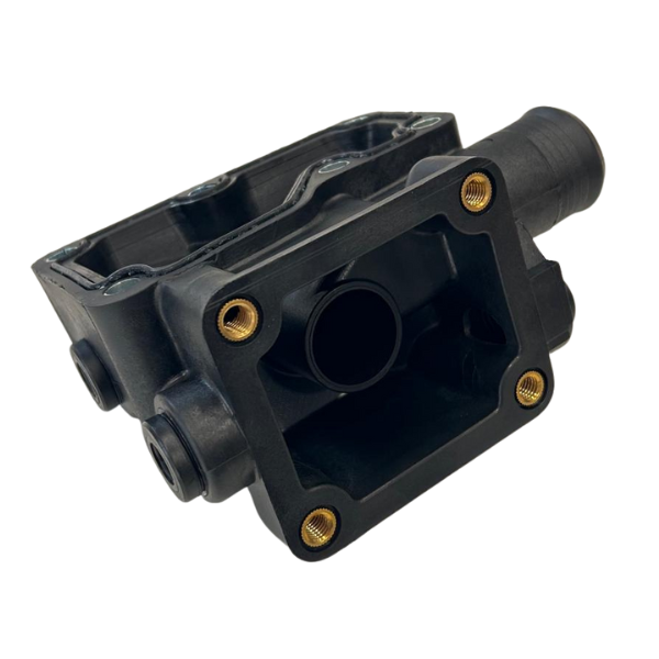 Carcasa termostat Caterpillar – buldoexcavator 416C, 416D, 420D, 424D, 428C, 428D, 430D, 432D, 438D, 442D - imagine 2