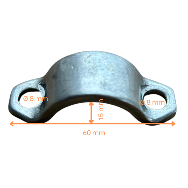 Brida cardan compatibila Caterpillar, Volvo, Komatsu, Case – L = 60 mm - imagine 3