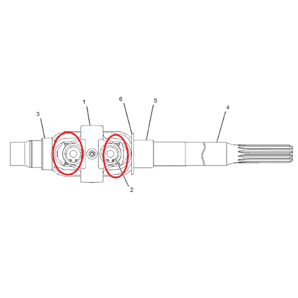 Cruce planetara buldoexcavator Caterpillar 416D–F, 420D–F, 428D–F, 432D–F, 442D–E - imagine 2