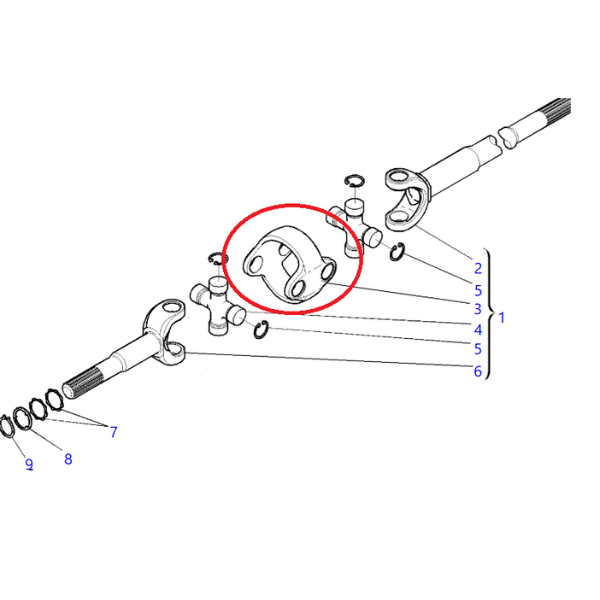 Articulatie planetara Komatsu WB150 - imagine 4