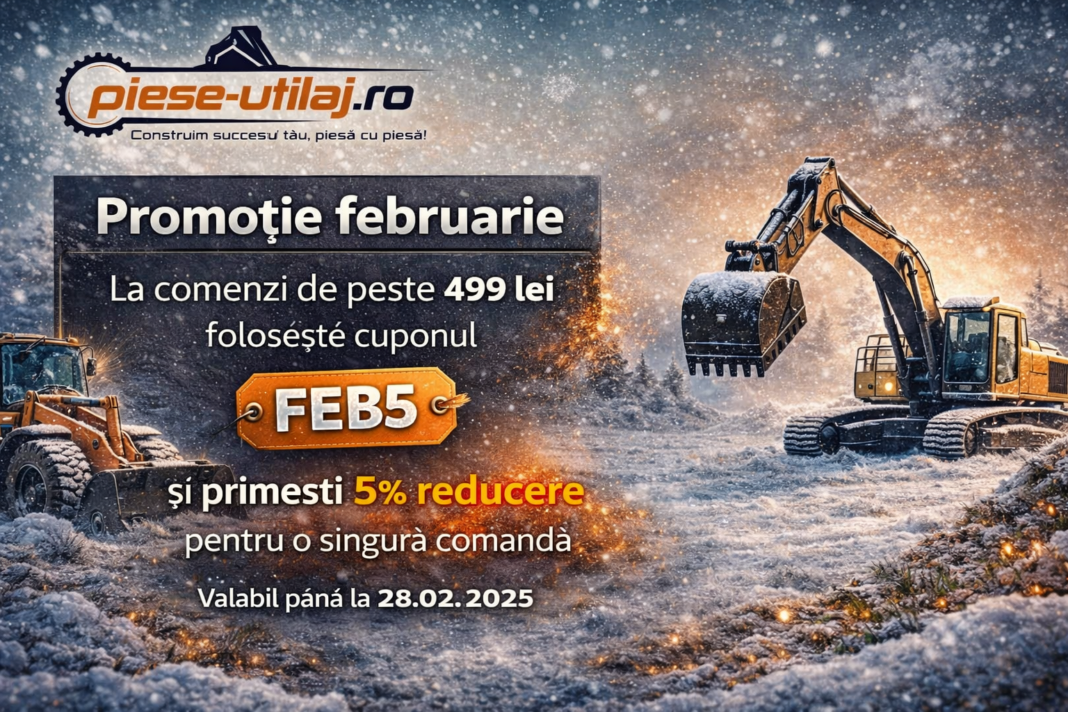 Livrare gratuită în ianuarie pentru comenzi peste 499