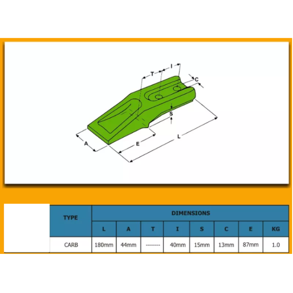 Dinte cupa miniexcavator JCB 522/00102 - imagine 4