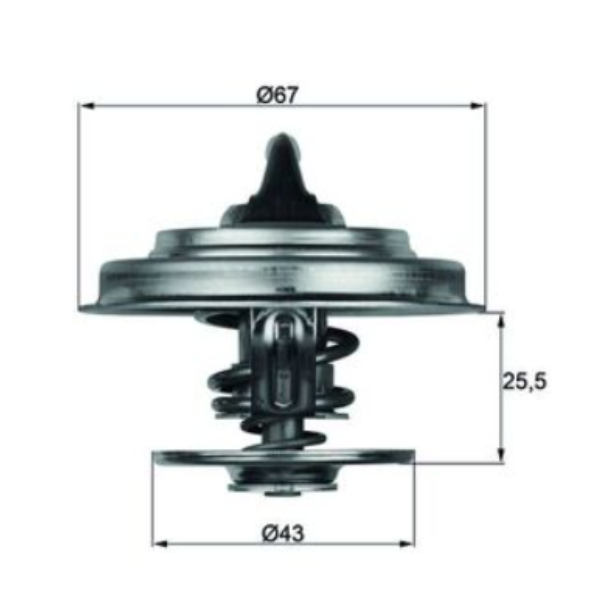 Termostat Volvo – incarcatoare, excavatoare L, EC, EW, ECR, G, SD, P - imagine 2