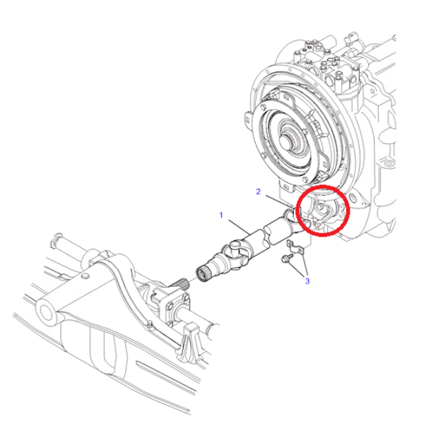 Flansa cardan Komatsu WB91, WB93, WB140 - imagine 7