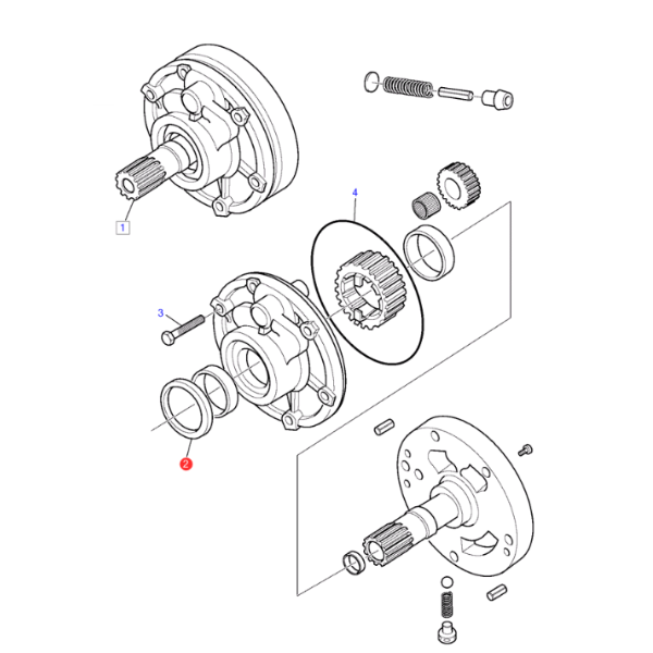 Simering pompa ulei transmisie Volvo BL60, BL61, BL70, BL71 - imagine 3