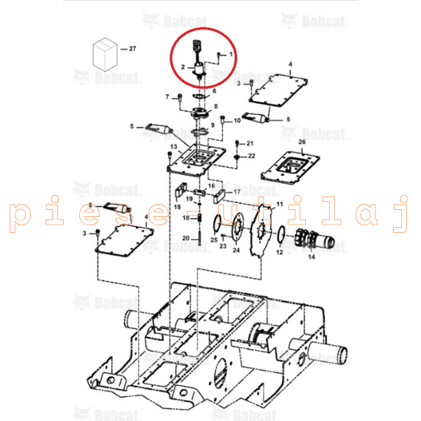 Solenoid transmisie finala Bobcat 450, 453, 463, 553, 753, 763, 773, 863 - imagine 5
