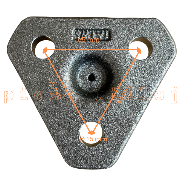 Pivot inferior buldoexcavator Case 570, 575, 580, 590 - OEM - imagine 4