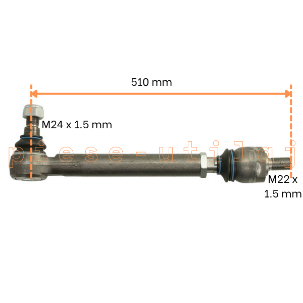 Cap de bara Manitou MT, MLT, MRT – Modele 932, 1030, 1440, 1840, 2150, 2540 - montaj stanga - imagine 2