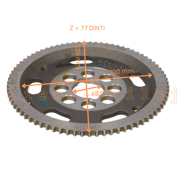 Coroana reductor Caterpillar 415, 424, 426, TH417C, TH514C - OEM - imagine 2